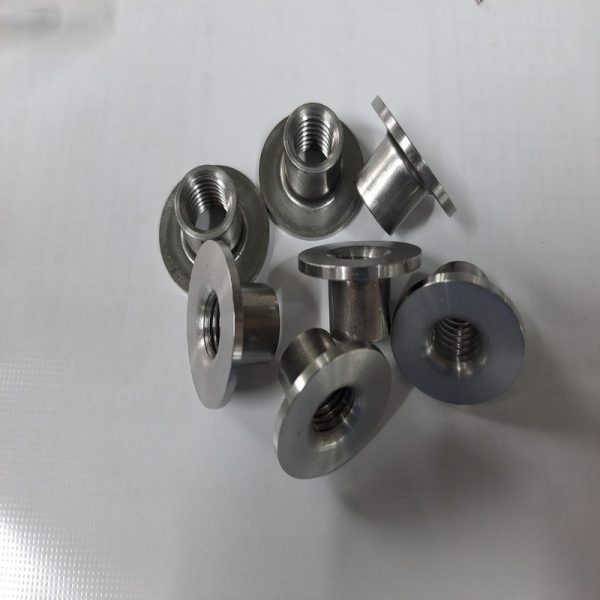 WELD NUT, M10x1.5, ROUND FLANGED